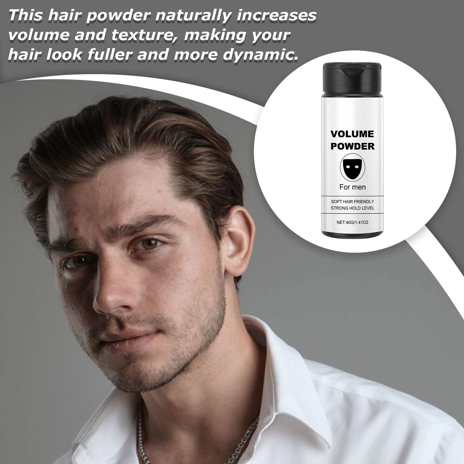 Men'S Grooming Wax - بودرة تصفيف الشعر ذات مظهر طبيعي،