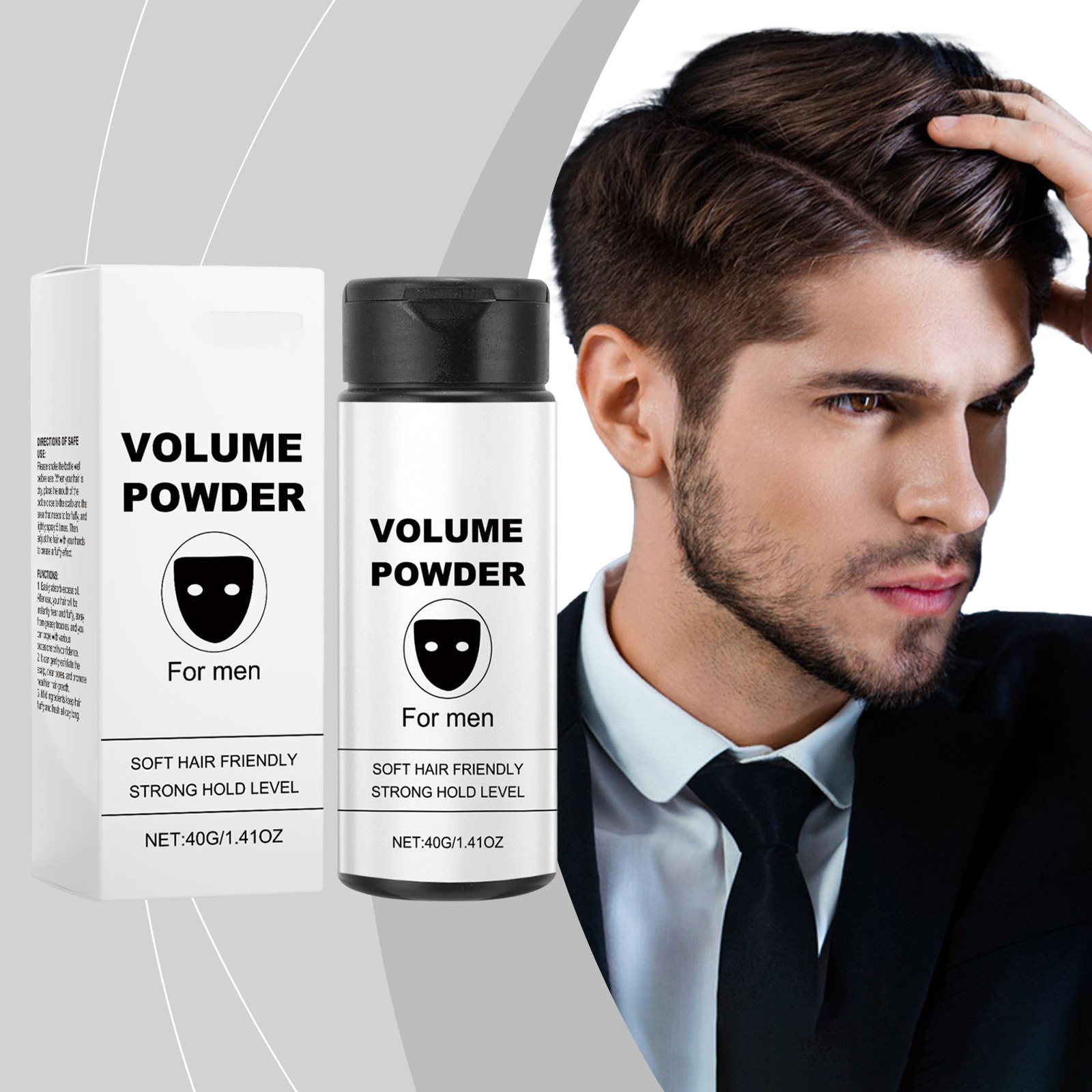 Men'S Grooming Wax - بودرة حجم للرجال لتثبيت قوي وتصفيف