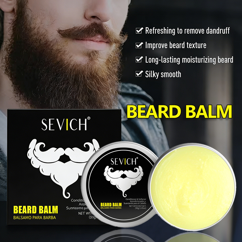 Men'S Grooming Wax - 30 جرام بلسم وشمع اللحية، كريم