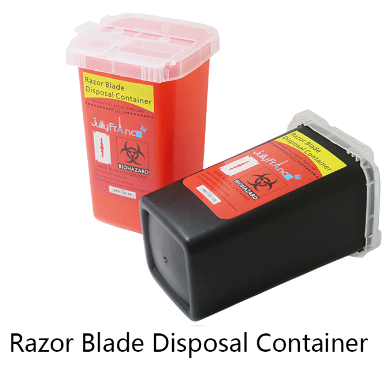 Eyebrow Razor Trimmer - صندوق تخزين قمامة الصالون، صندوق تخزين