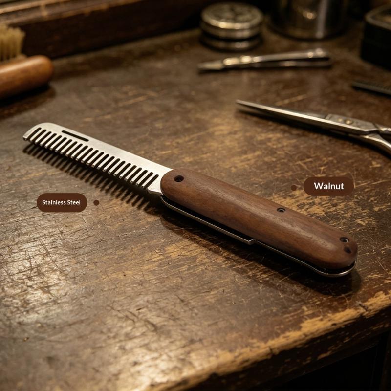 مشط شعر وشارب للسفر من الدرجة  - مراجعة Mens Grooming Travel Kit وسعره