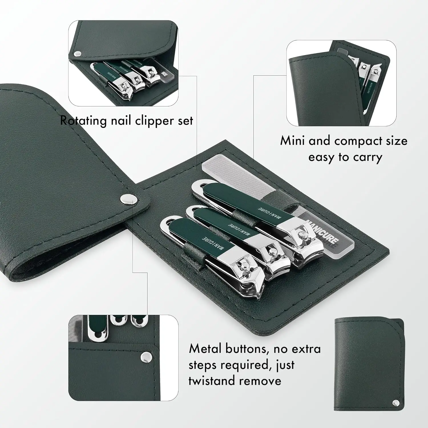 طقم مقصات أظافر احترافية للسفر - مراجعة Mens Grooming Travel Kit وسعره