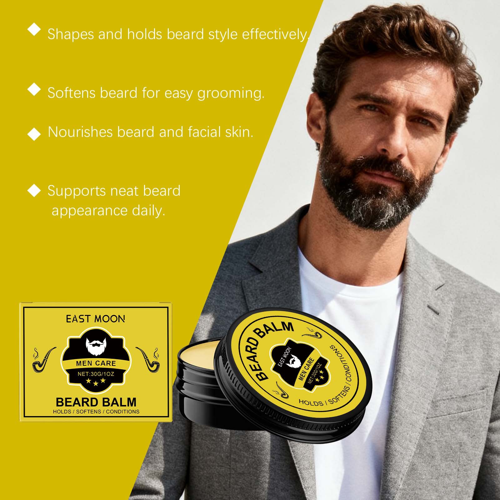 بلسم العناية باللحية للرجال من - مراجعة Men'S Grooming Wax وسعره