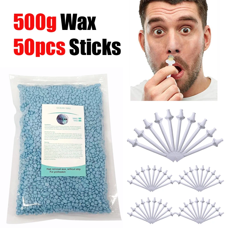 طقم شمع الأنف المحمول 50 جرام- - مراجعة Men'S Grooming Wax وسعره