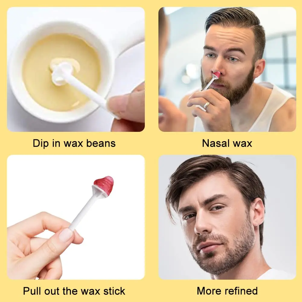 طقم شمع الأنف المحمول 50 جرام- - مراجعة Men'S Grooming Wax وسعره