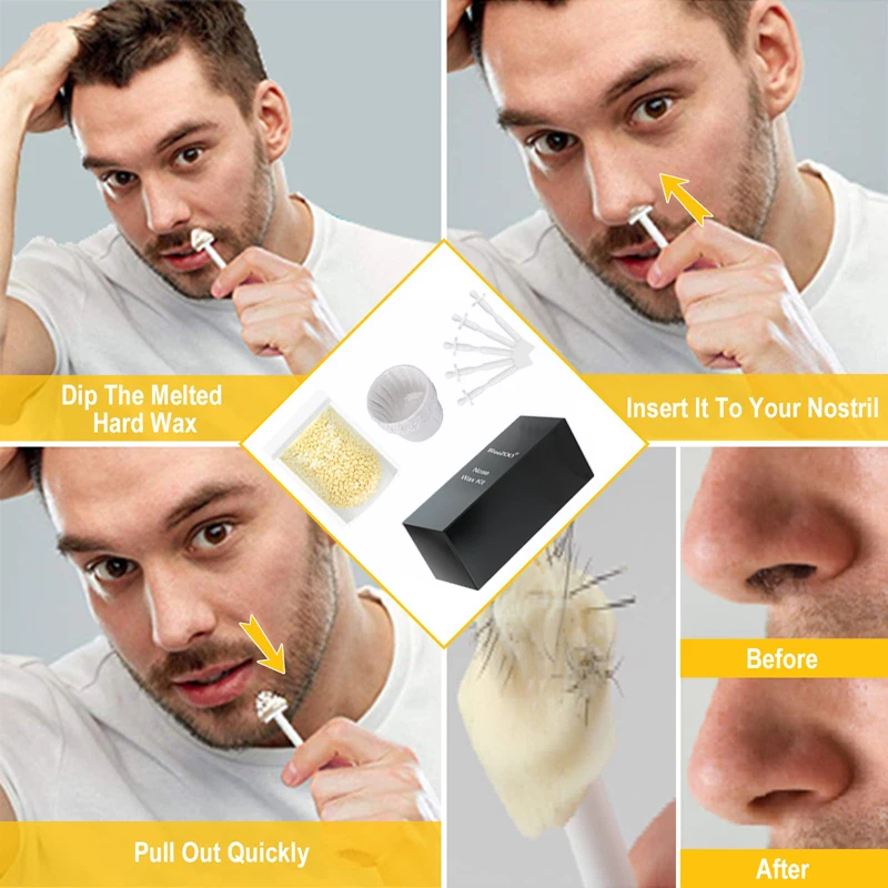 مجموعة شمع إزالة شعر الأنف بدو - مراجعة Men'S Grooming Wax وسعره