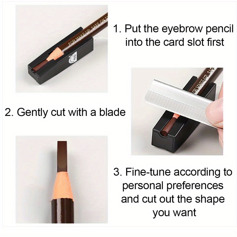 1 قطعة مبراة وقلم تحديد الحواج - مراجعة Eyebrow Razor Trimmer وسعره